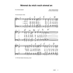 Produktbild des Artikels Nimmst du mich noch einmal an (Noten - Download)