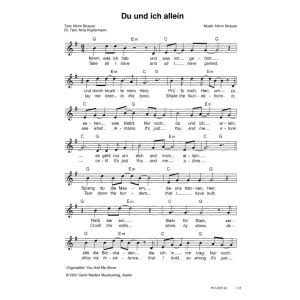 Produktbild des Artikels Du und ich allein / You And Me Alone (Noten - Download)
